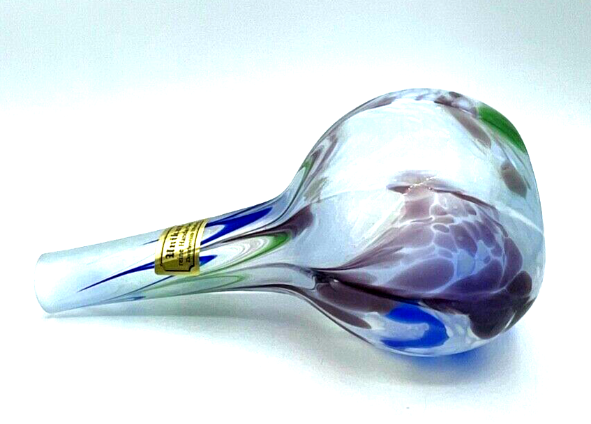 Dorotheenhütte Wolfach Unikat dekoratives Kunstglas Vase Handarbeit H 27,5 cm7