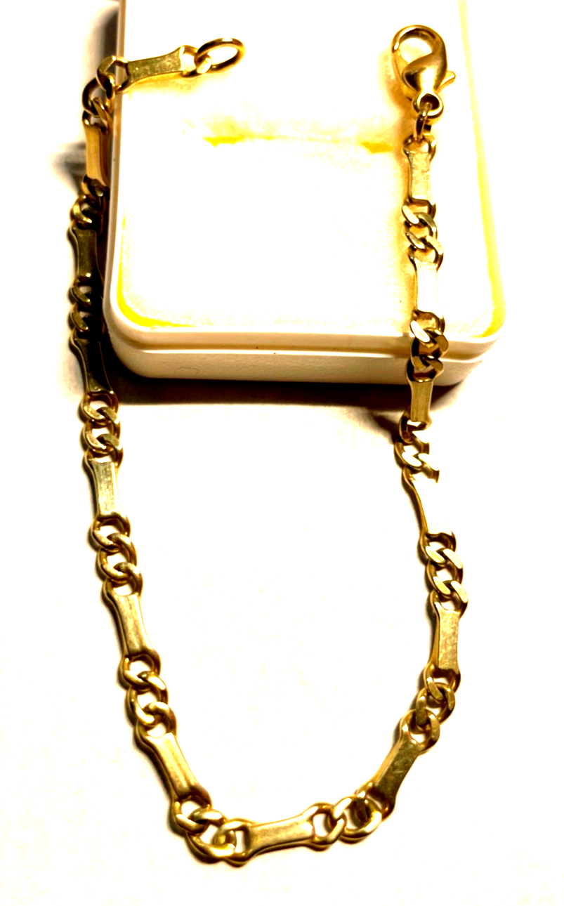 333 Gold 8 K Gold Armband Armkette unisex L 21 cm B 4 mm mit Karabiner gepflegt2