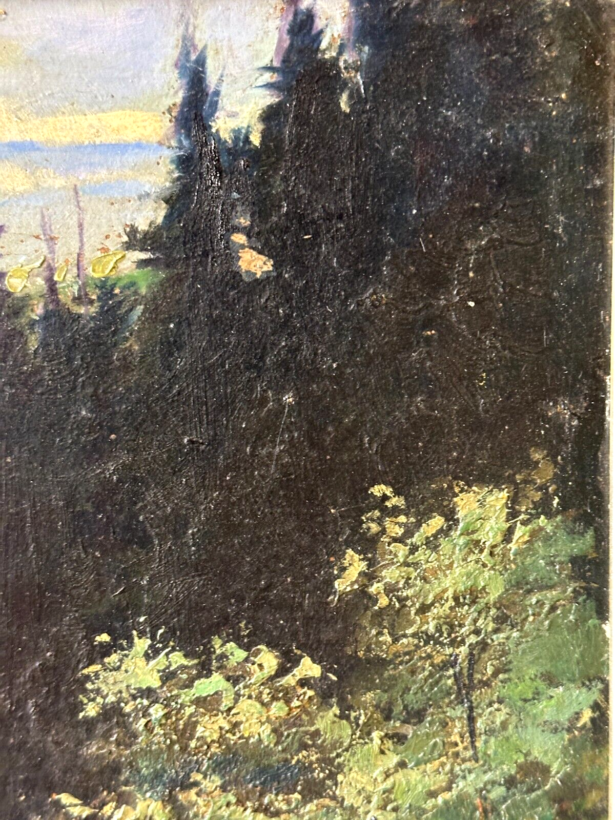 Wilhelm Mergenthaler 1878-? - Öl auf Karton - Berglandschaft - gerahmt signiert7