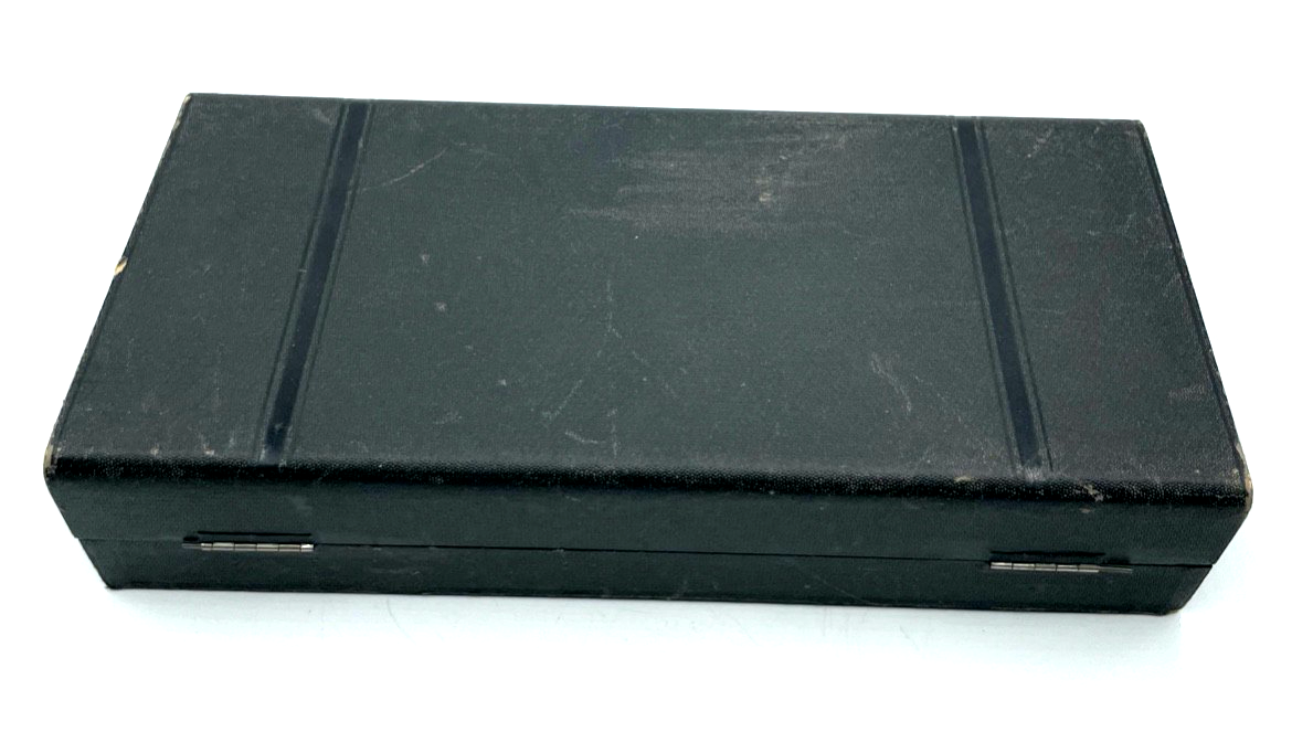 Antik 6 Löffel Esslöffel im original Etui Augsburger Faden GH 40 Silberauflage4