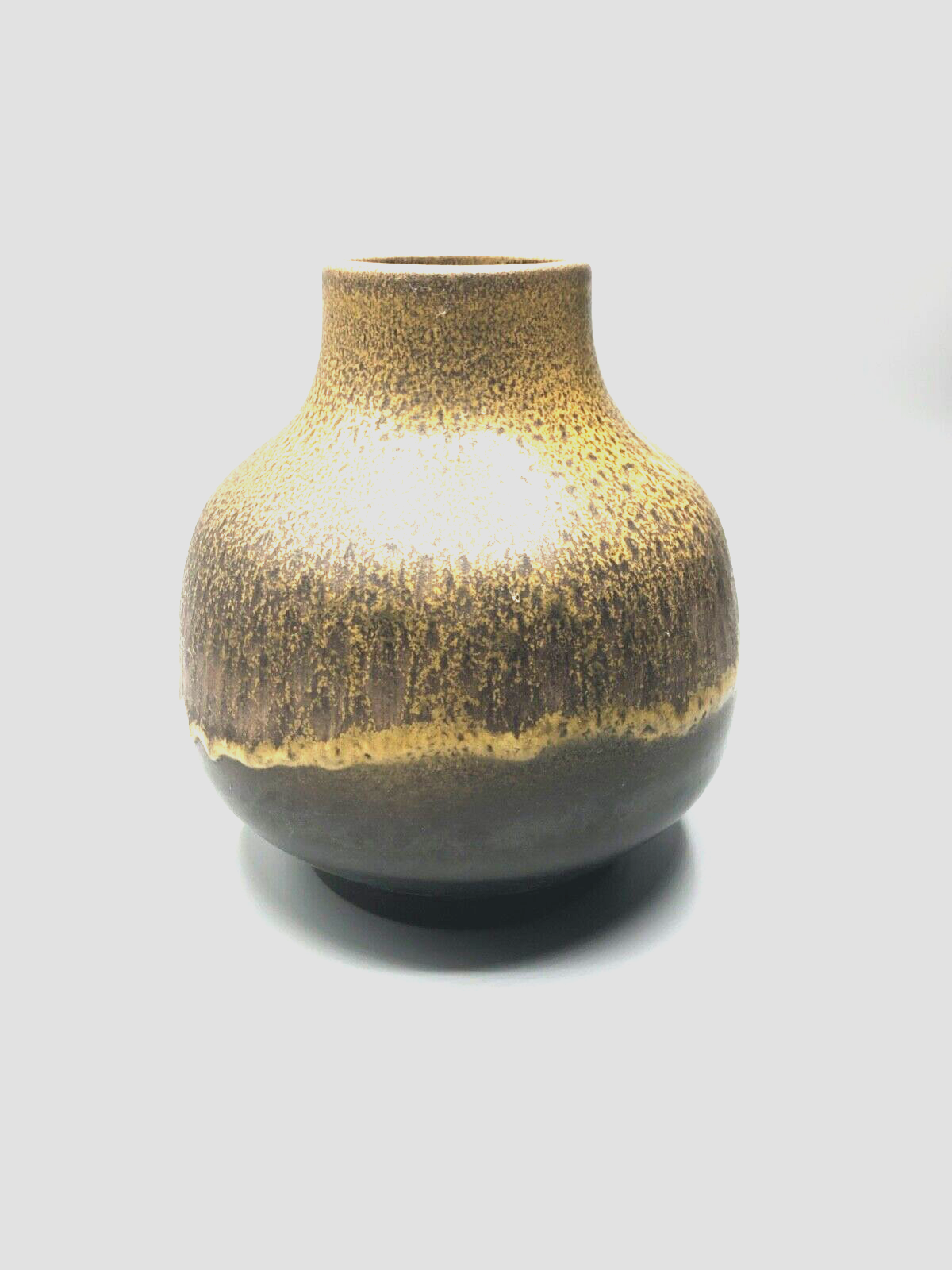 Vintage KARLSRUHER MAJOLIKA Vase Modell 4006 70er Jahre midcentury Erdtöne2
