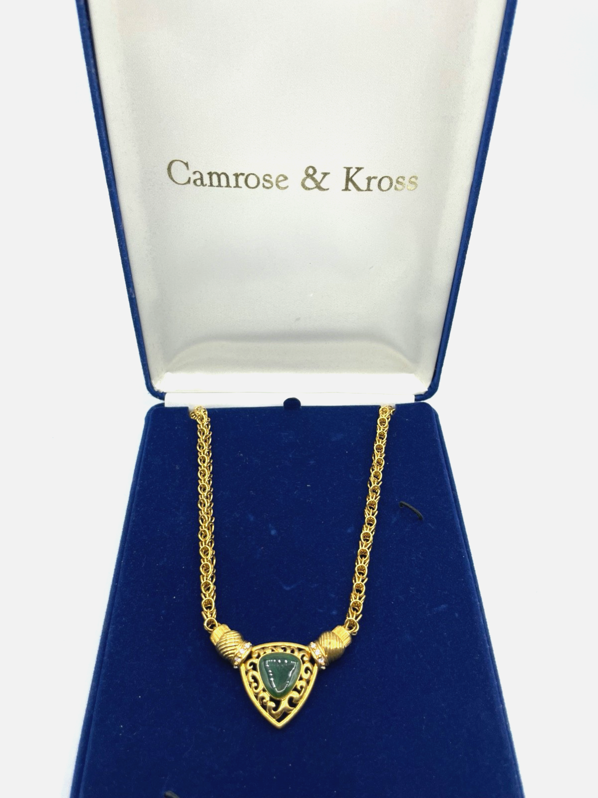 Vintage JBK Jackie Kennedy Camrose & Kross Statement Halskette orig. Box wie neu0