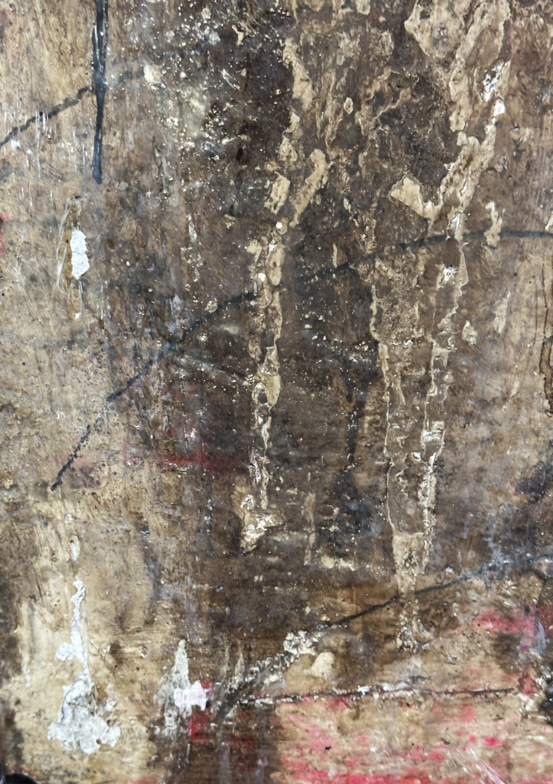 Ulrich Klieber 1974 – expressive Mischtechnik - Archaische Frauenfigur - sign.6