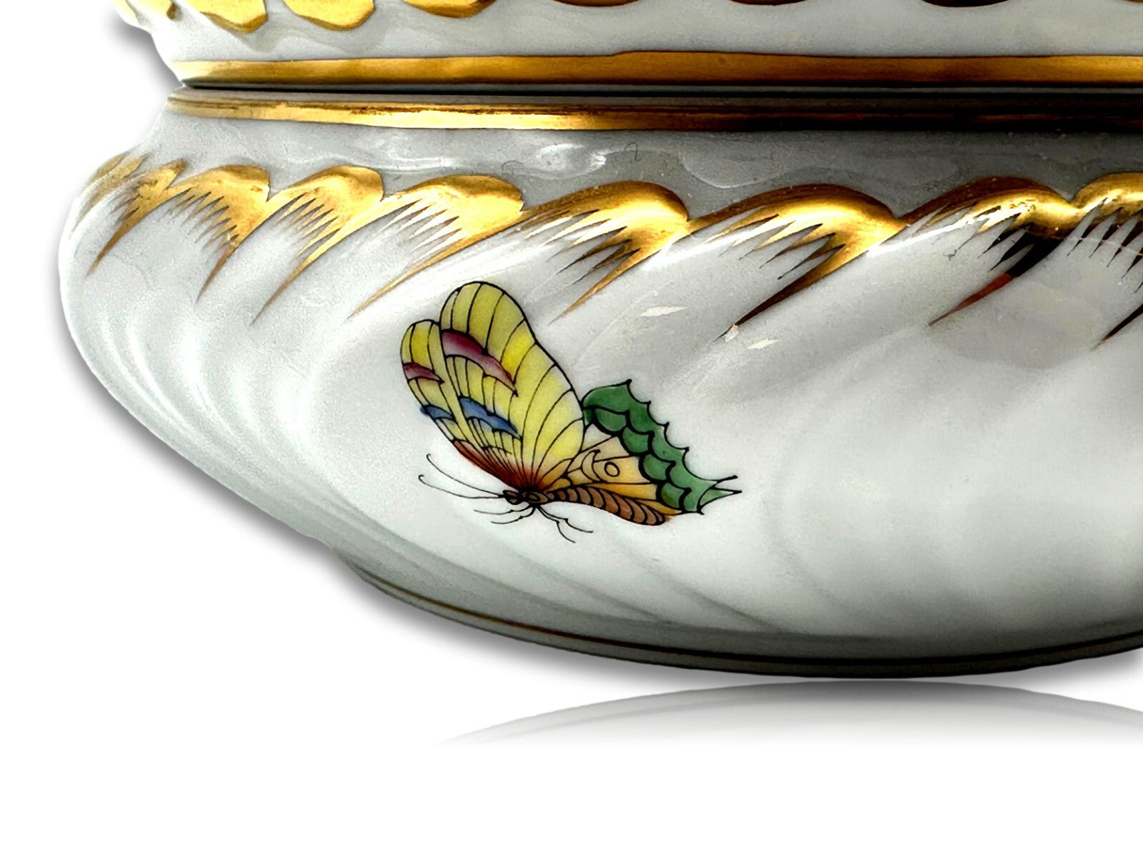 Herend 6028 - Deckeldose Dose Bonboniere - Porzellan - Queen Victoria Handbemalt5