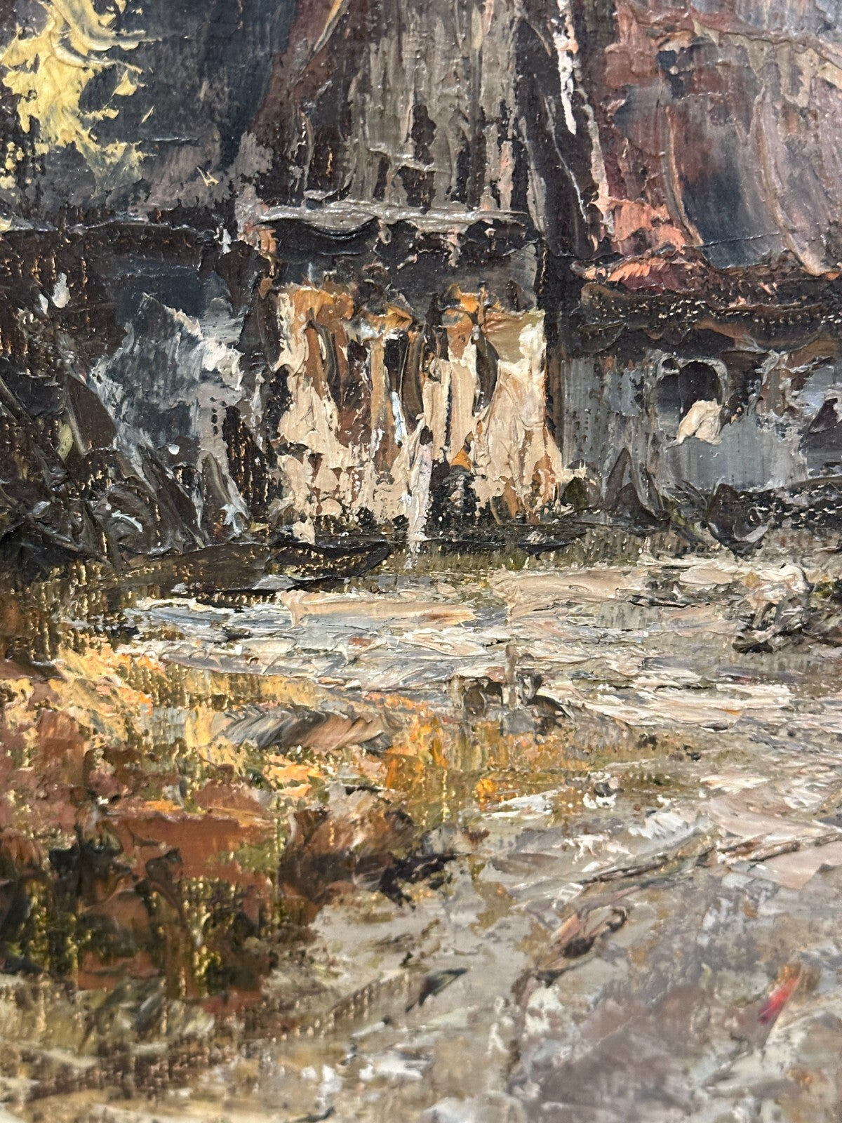 Christian Stemmeler - Landschaftsgemälde mit Gehöft - Impressionismus - signiert10