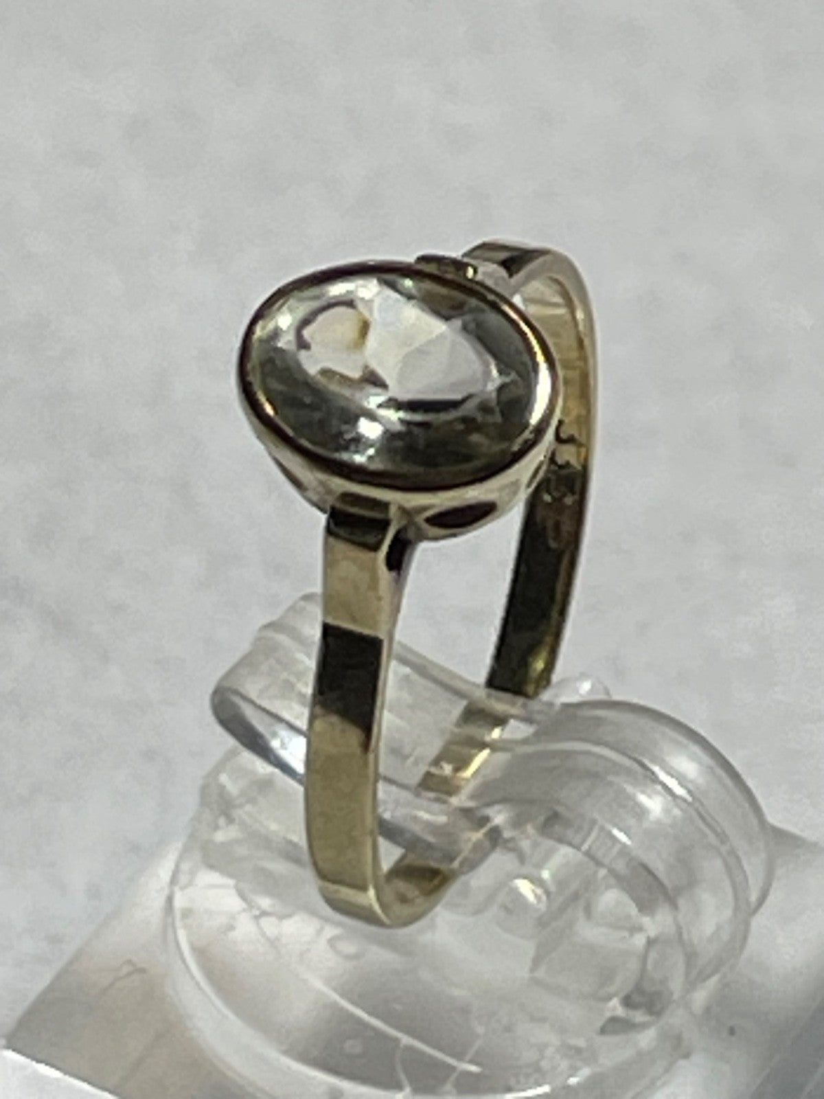 Vintage Design 333 Gold 8 K Ring Turmalin Ø 17 mm RG 54 Juwelier gebraucht5