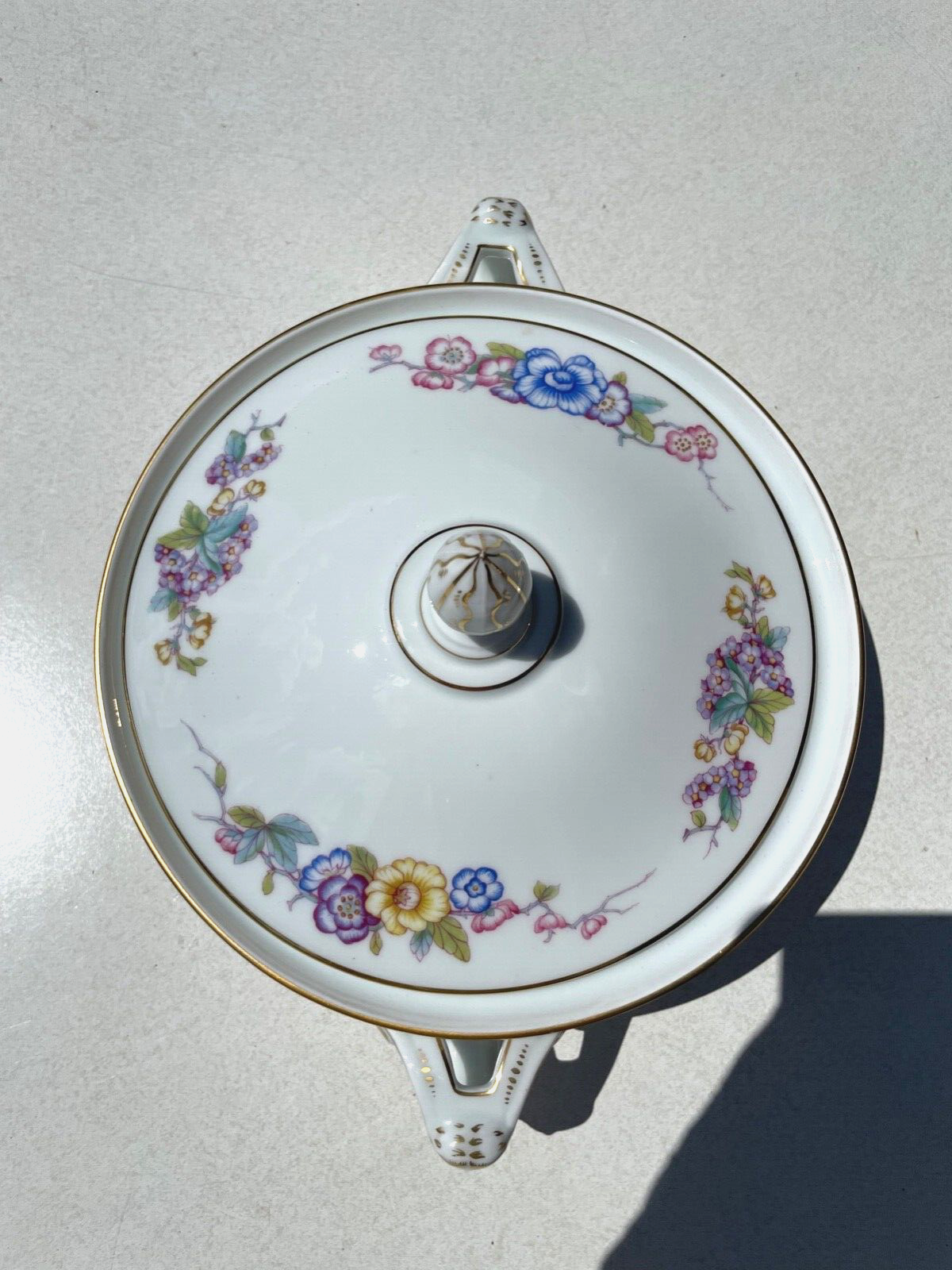 Seltene alte flache Rosenthal Porzellan Terrine um 1910 wie neu + sehr edel11