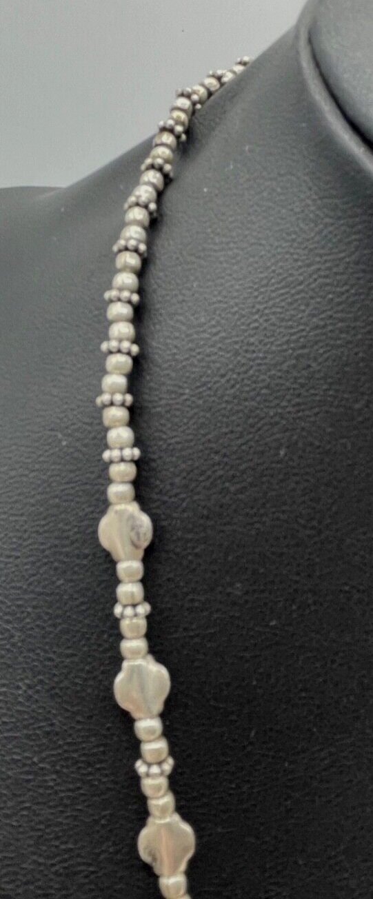 Aparte Ethno Silberkette Collier 925 Silber L 44,5 cm Handarbeit ungetragen3