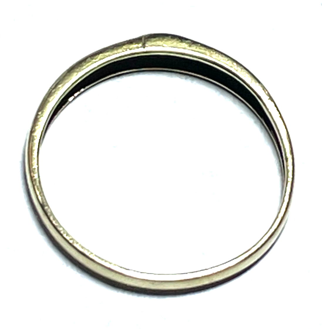 Moderner 333 Gold 8 K Ring kl. Diamant Ø 18 mm RG 57 Juwelier gebraucht gepflegt4