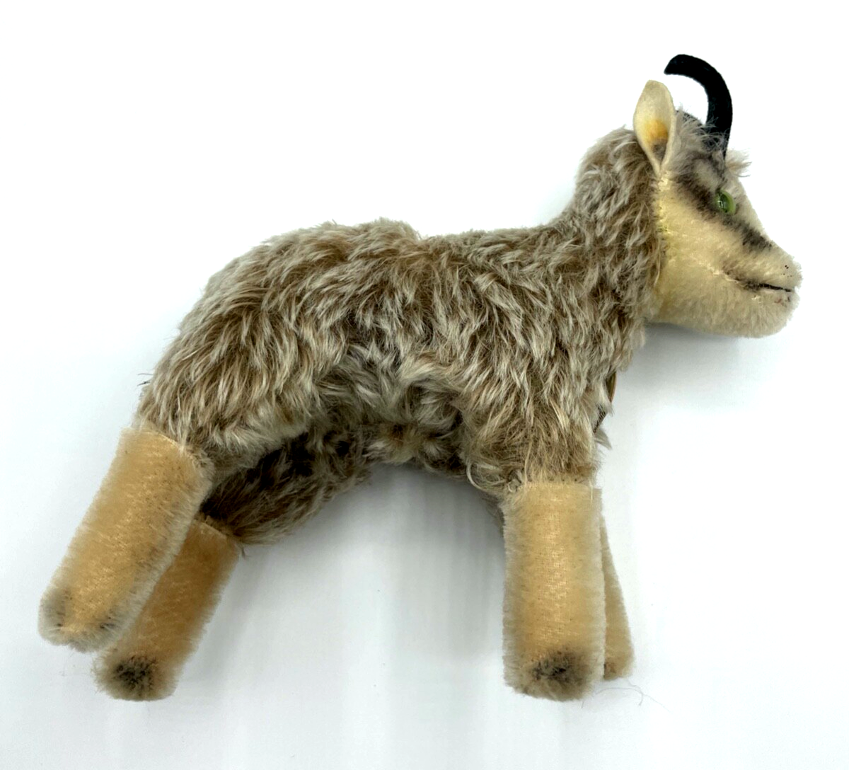Vintage Steiff Mohair Ziege Gemse ? H 17 cm L 17 cm gepflegt mit Schildchen7