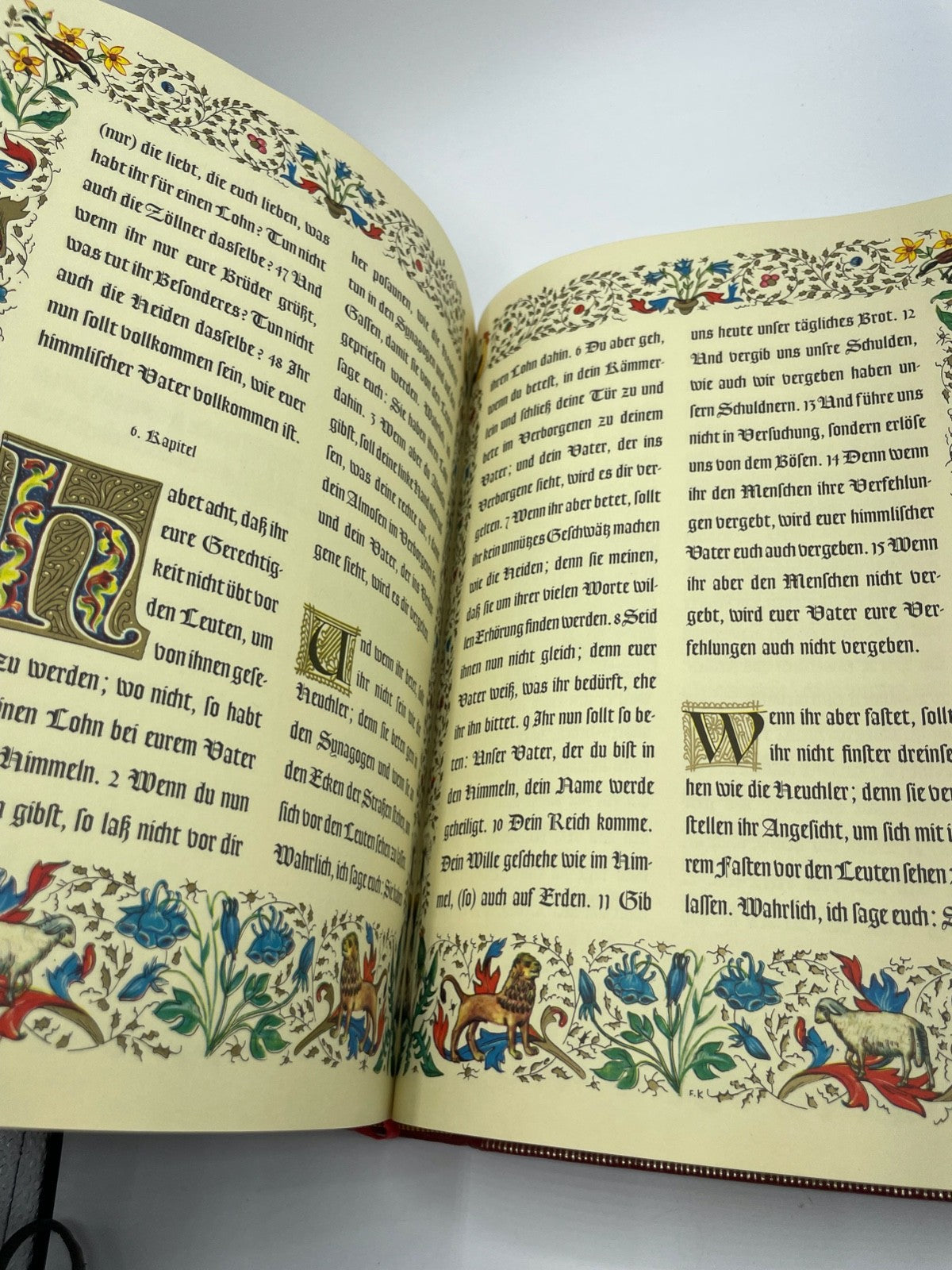 Die heilige Schrift große Prachtbibel 1964 limitiert Goldschnitt Glanzleder top!8