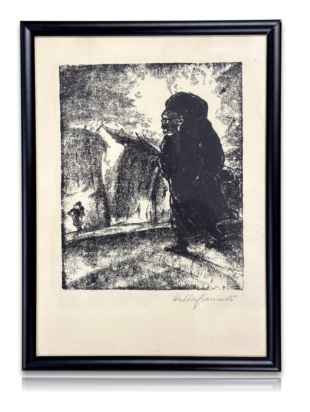 Walter Gramatté (1897-1929) - Lithographie - Untitled - Signiert - gerahmt0