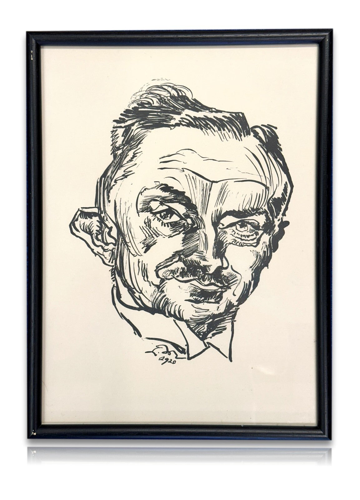 Ludwig Meidner (1884–1966) - Original-Lithografie 1920 - Selbstbildnis - gerahmt0