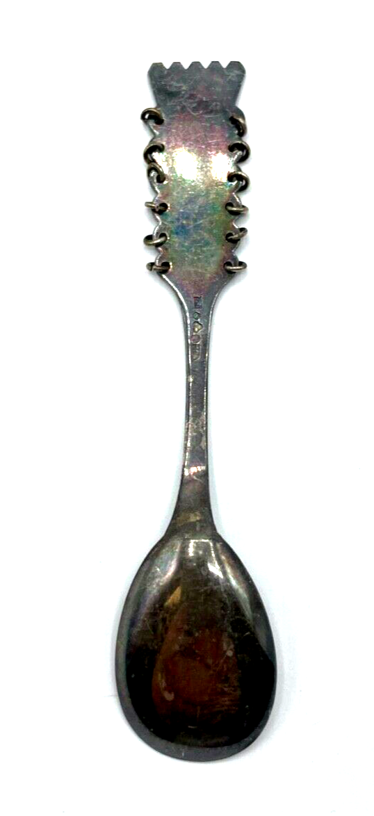 Vintage Copenhagen Löffel Silber Bolidensilver Samen Motiv Silver Spoon Sweden 22