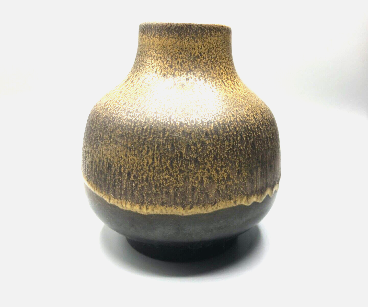 Vintage KARLSRUHER MAJOLIKA Vase Modell 4006 70er Jahre midcentury Erdtöne3