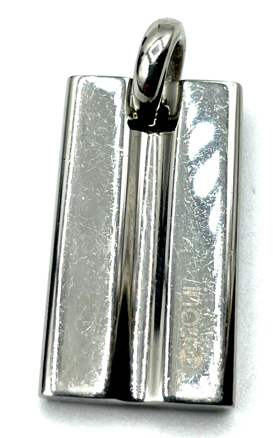 Inori Edelstahl Anhänger Freedom mit kl. Brilli Diamant unisex L 37 mm B 17 mm3