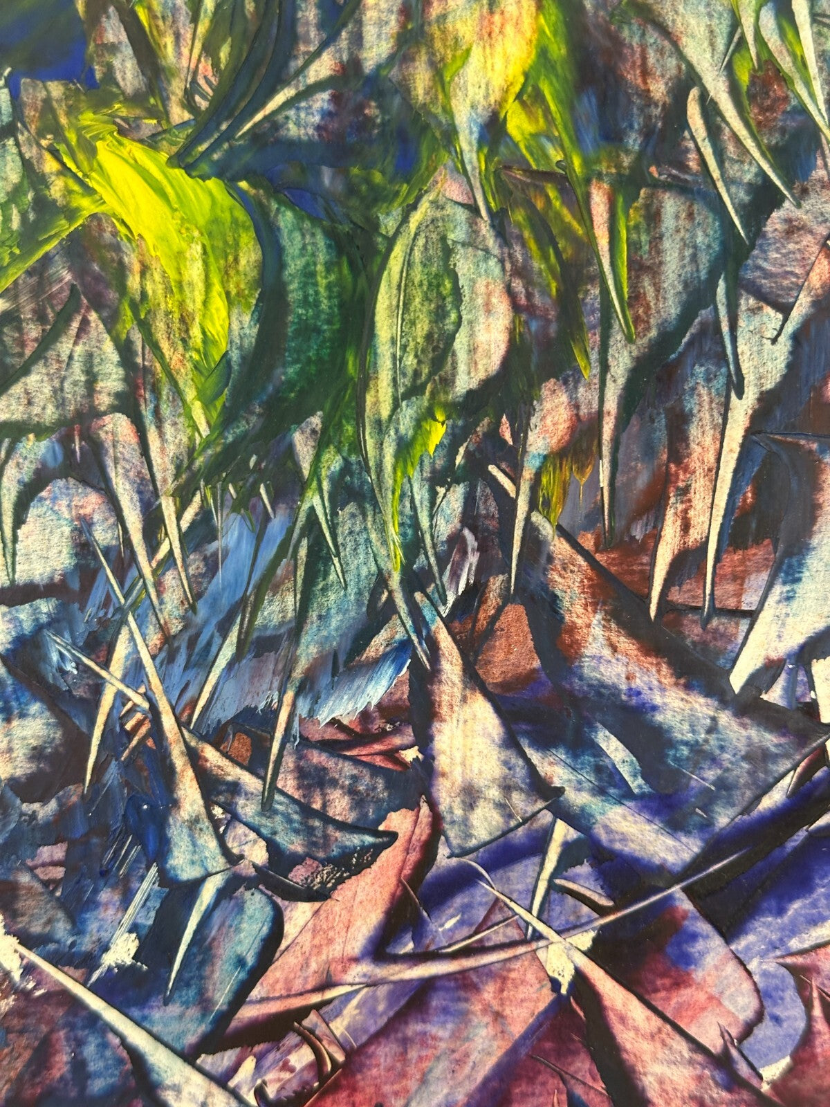 Alfred Tatzel - Öl auf Hartfaser - Mutationen - farbliche Komposition - signiert9