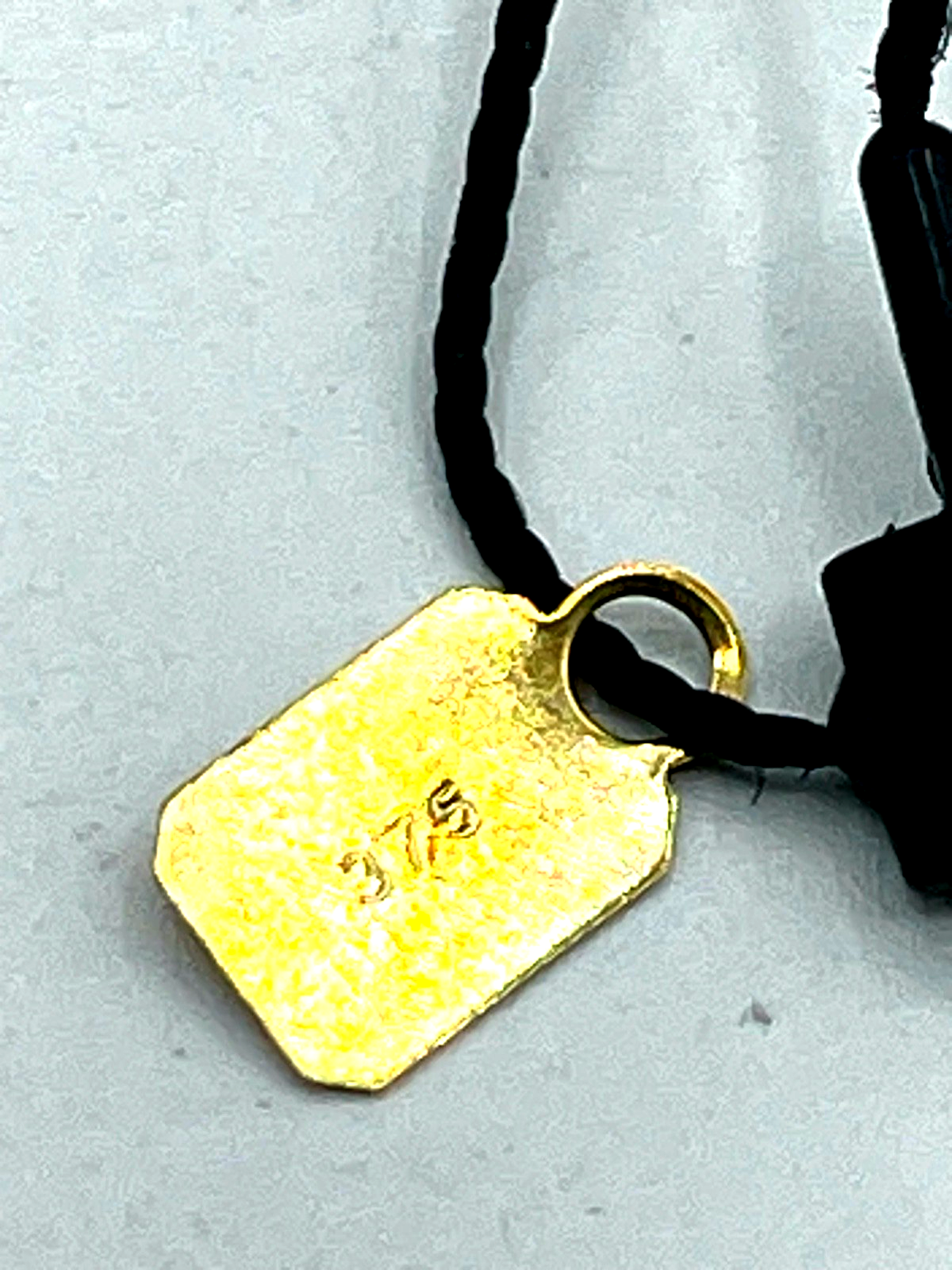 Prächtige Sodalith Kette Collier 375 Gold 9 K facettierte Kugeln L 46,5 cm neu7