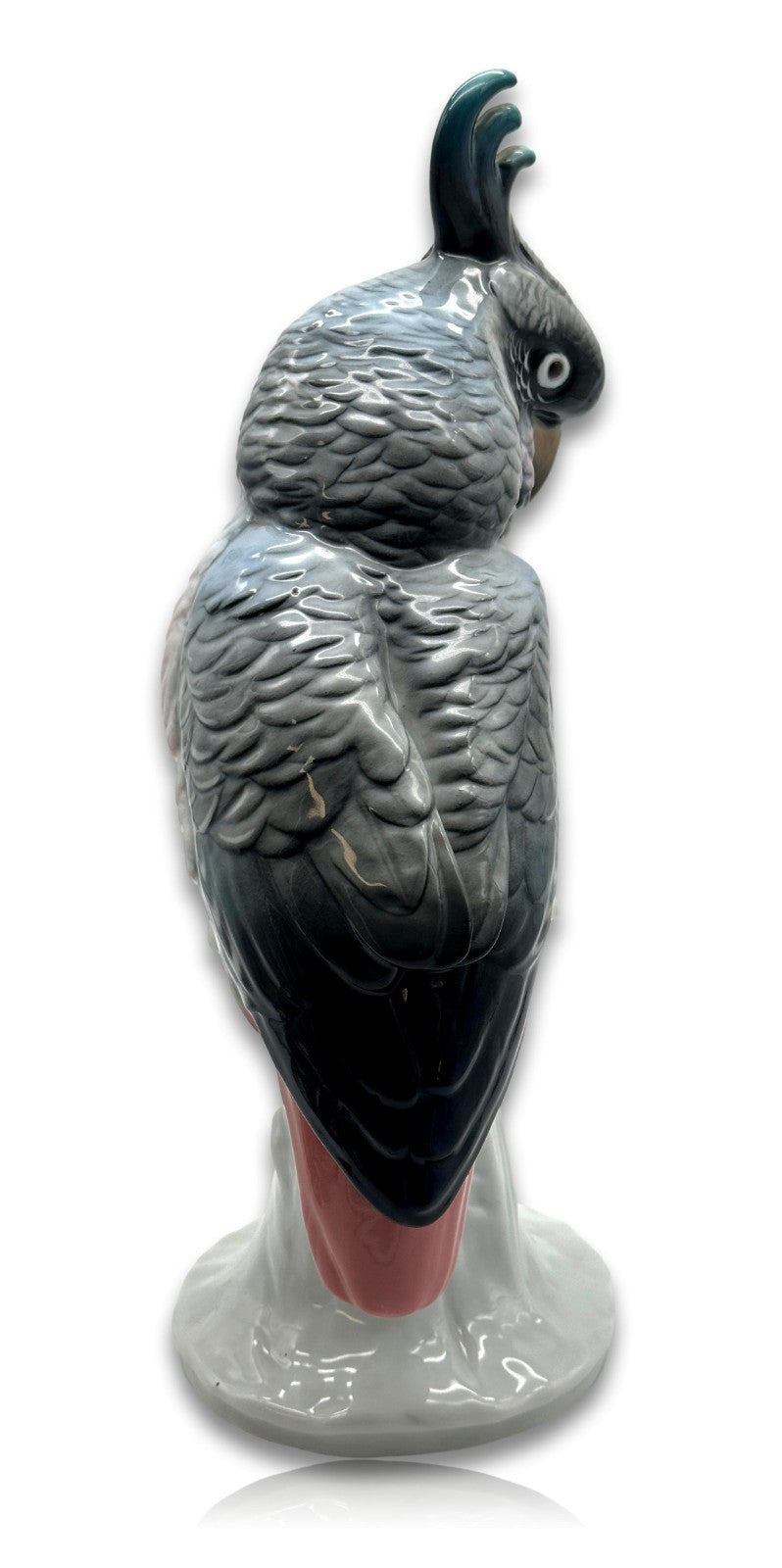 ENS Volkstedt - Kakadu - Porzellanfigur - Höhe 32 cm - handbemalt um 1950/604