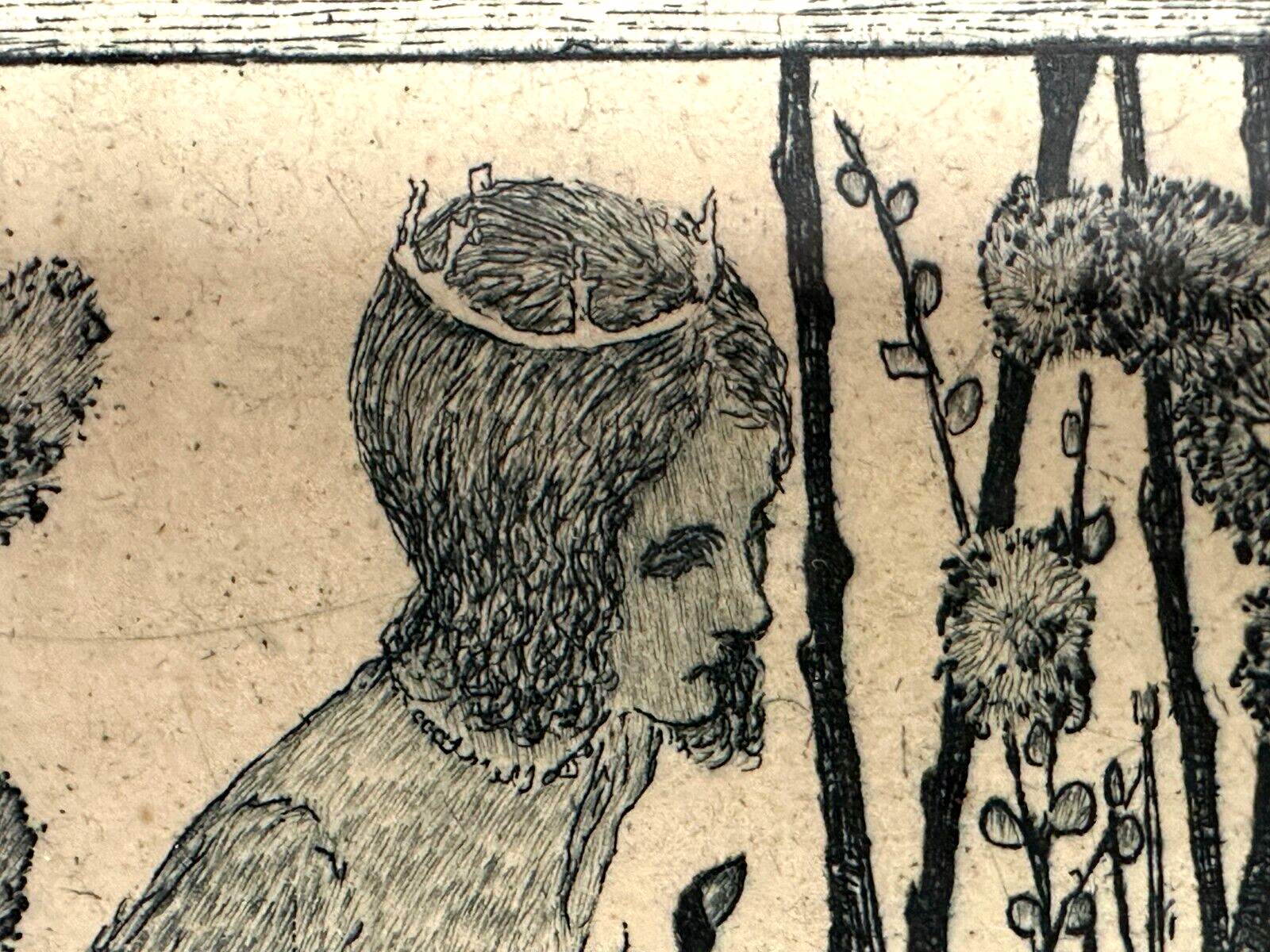 Heinrich Vogeler 1872-1942 - Radierung - Froschbraut - 1899 Jugendstil - gerahmt3