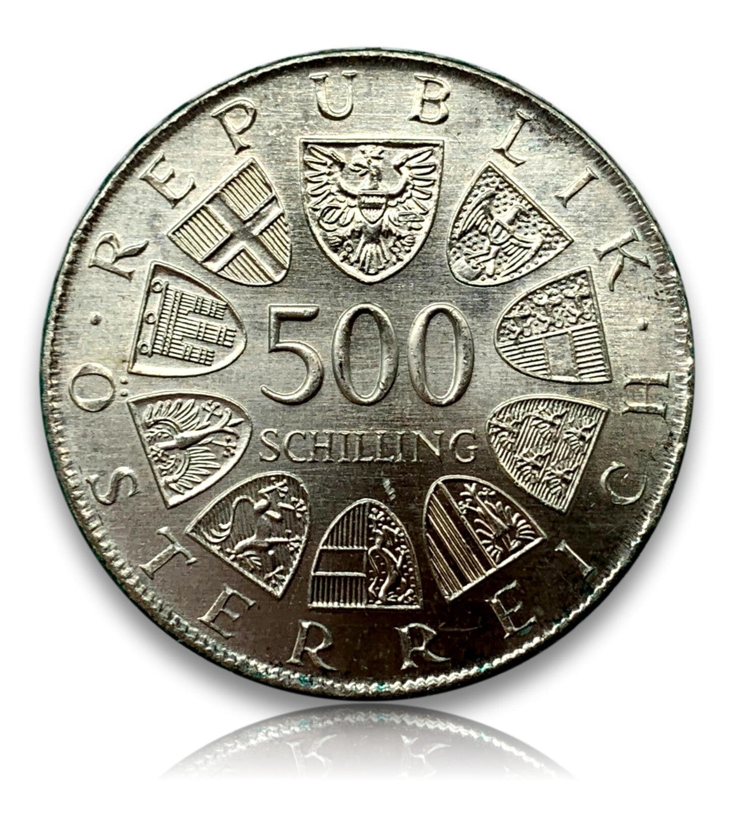 500 Schilling Österreich - Silber Münze - 100. Geburtstag Otto Bauer - Stgl1