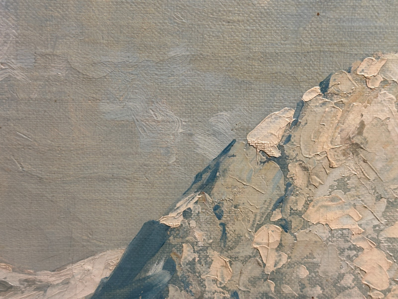 Carl Berthold  geb. 1870 - Fjord mit Dampfschiff - Öl auf Leinwand - signiert3