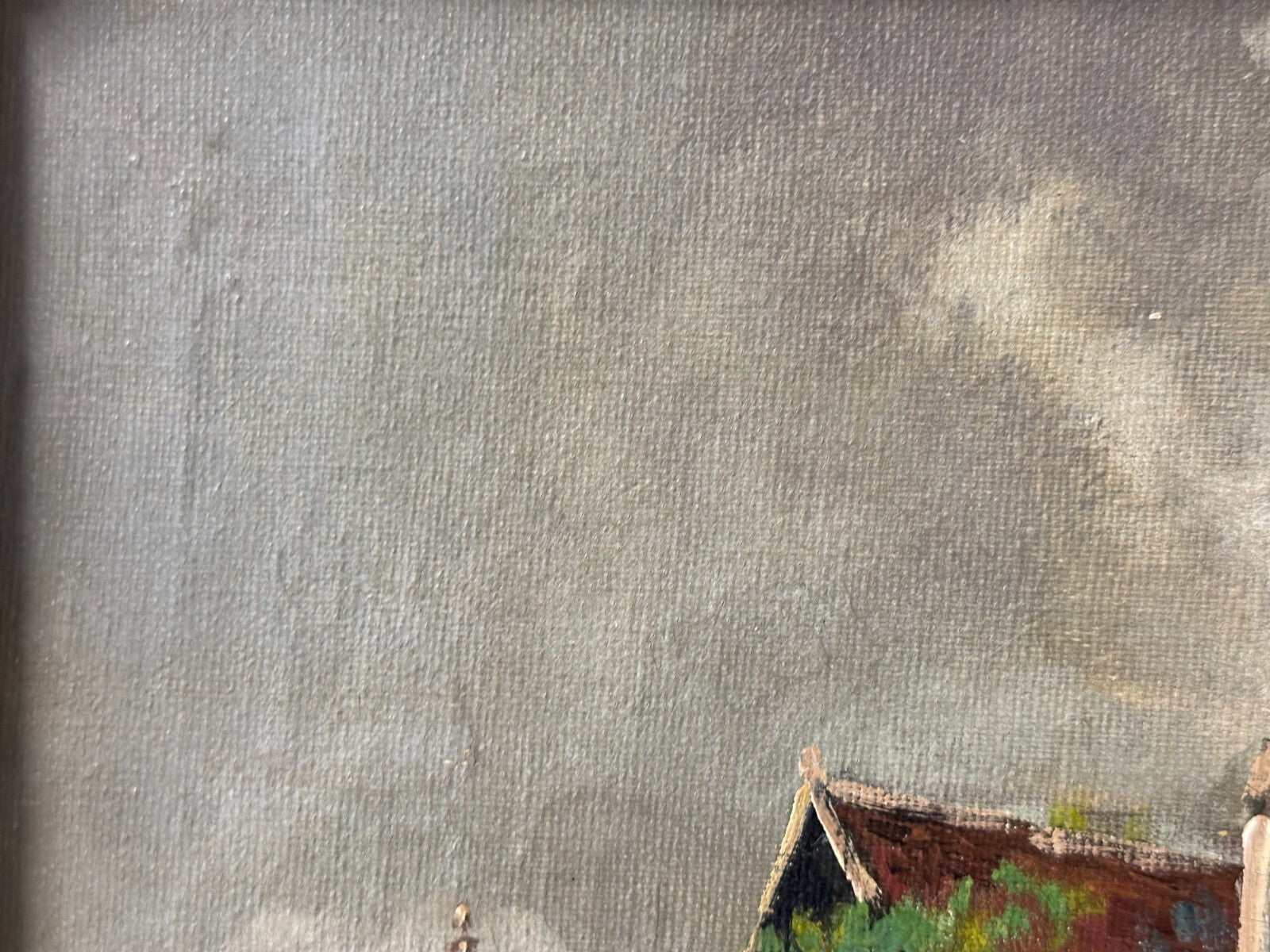 Öl auf Leinwand - Hermann Wolff - Hegereiterhaus Rothenburg a. d. T. - signiert5