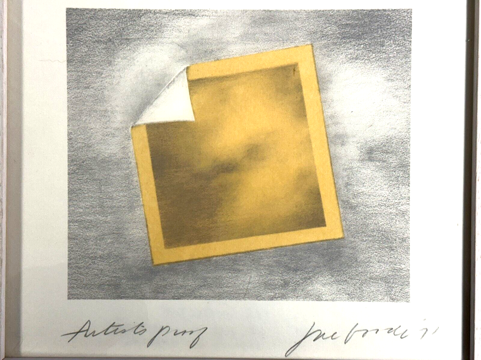 Joe Goode - farbige Lithographie - Signiert - Untitled - gerahmt hinter Glas1