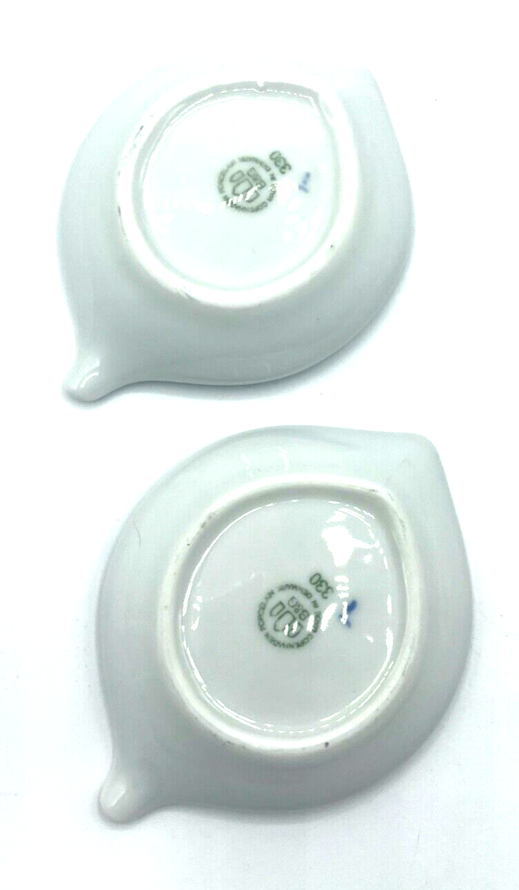 2 alte Bing & Gröndahl B&G Porzellan Schälchen 330 Christrose Butterschälchen4