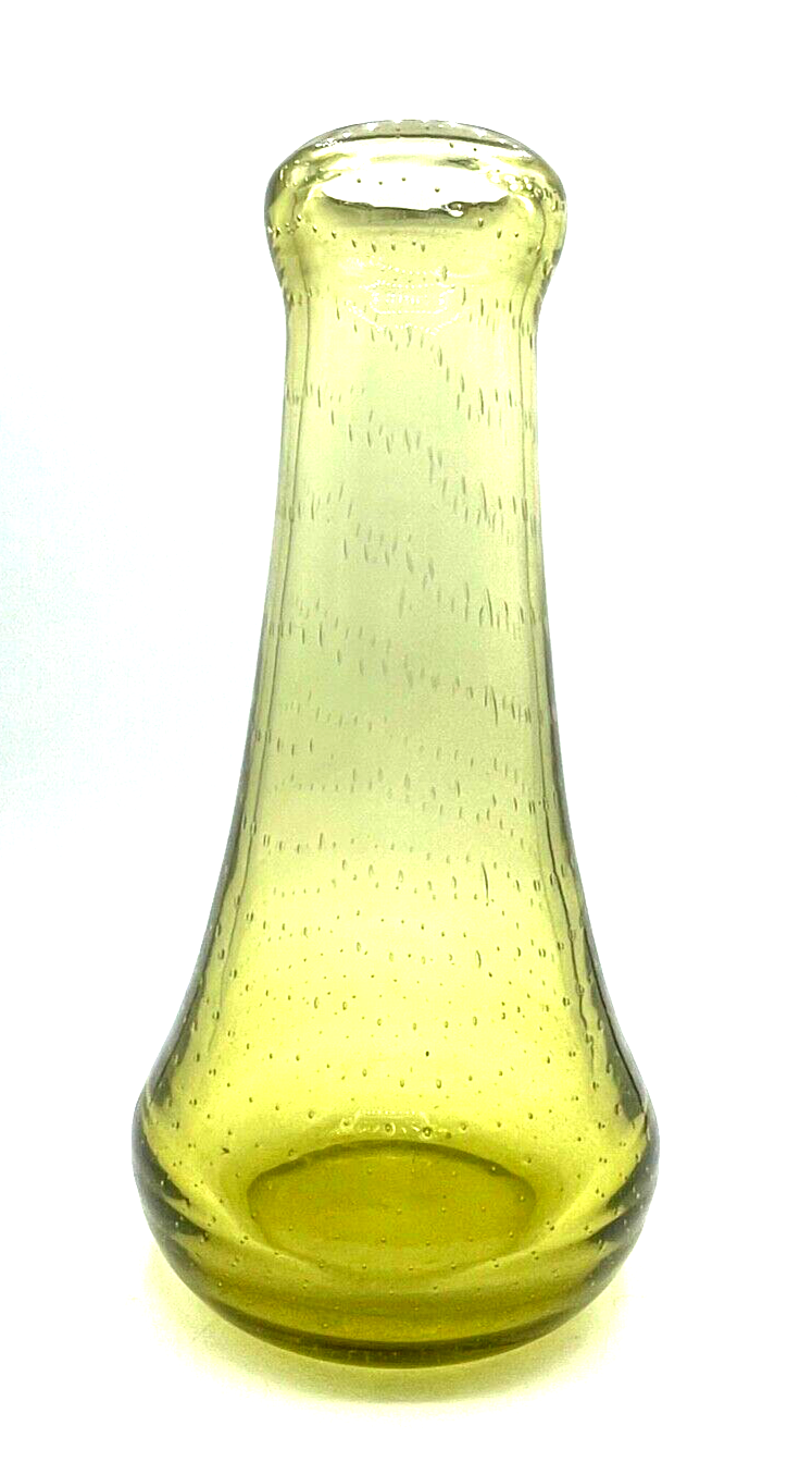 Antik WMF Perlora Glas Vase 30erJ - 40erJ schwer H 31,5 cm seltene Form + Farbe0