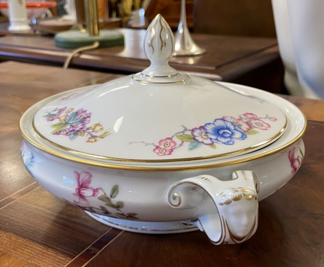 Seltene alte flache Rosenthal Porzellan Terrine um 1910 wie neu + sehr edel0
