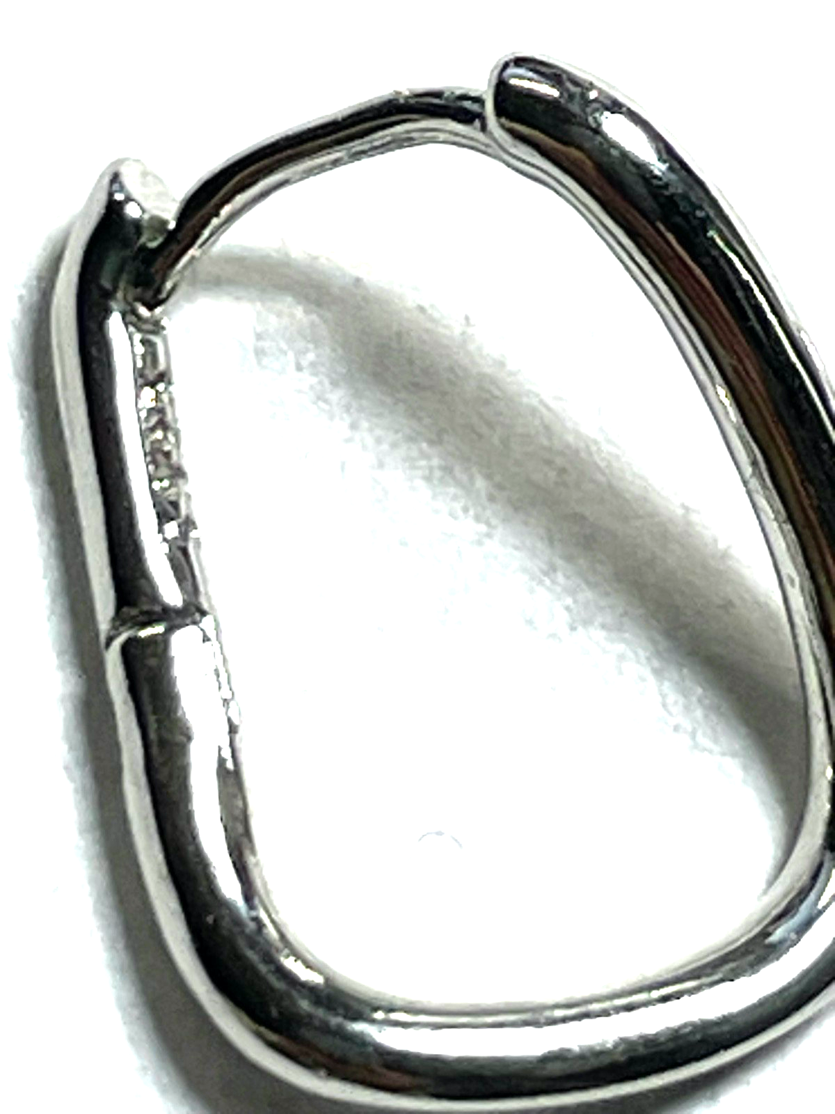 925 Silber  ungewöhnliche Creolen Klappcreolen L 19  mm B 14 mm sehr gepflegt1