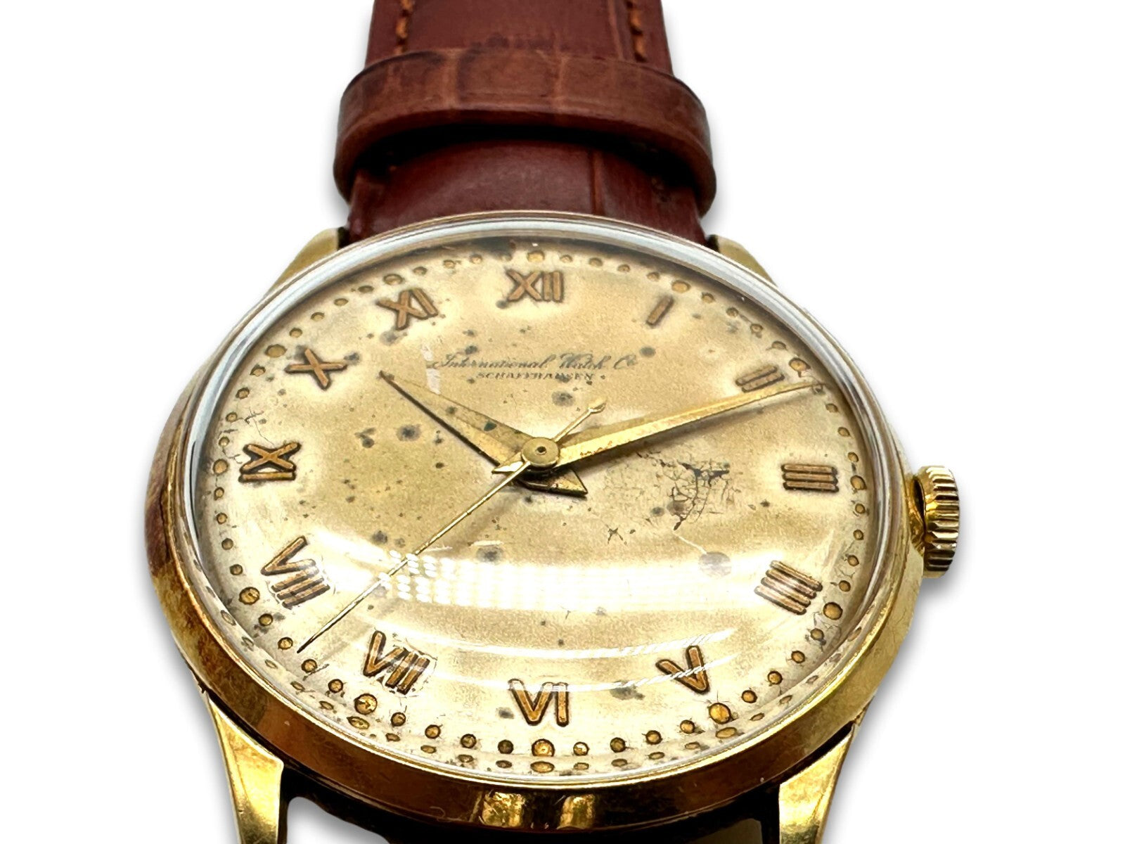 IWC Schaffhausen - Herrenuhr Aufzug - Cal. 86 - Bj 1948/49 - 18ct 750er Gold5