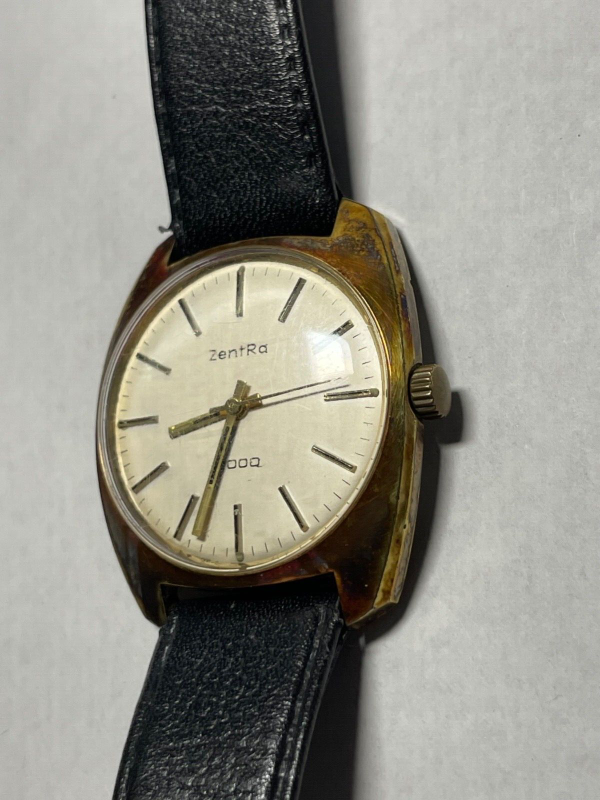 Gepflegte vintage ZENTRA 2000 Herrenuhr Handaufzug Herren Armbanduhr vergoldet4