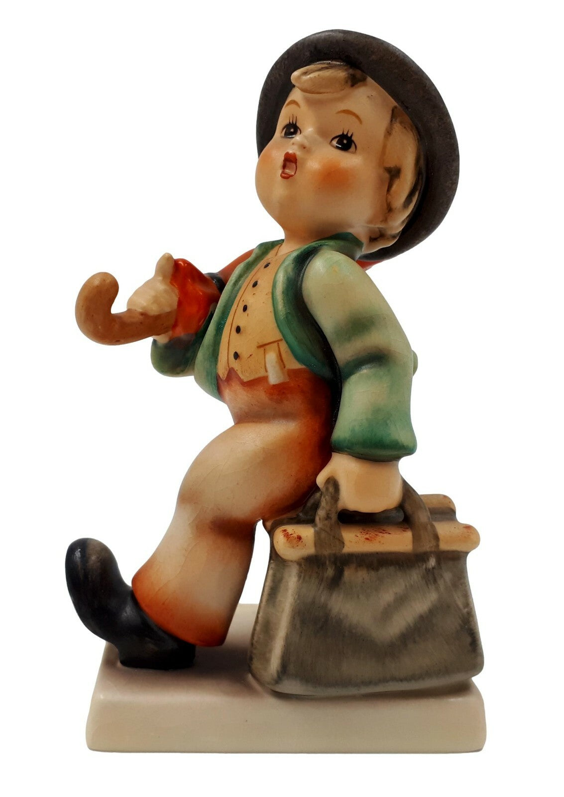 Goebel Hummelfigur - Modell 11/0 - Wannderbub - Porzellan Sammelfigur1