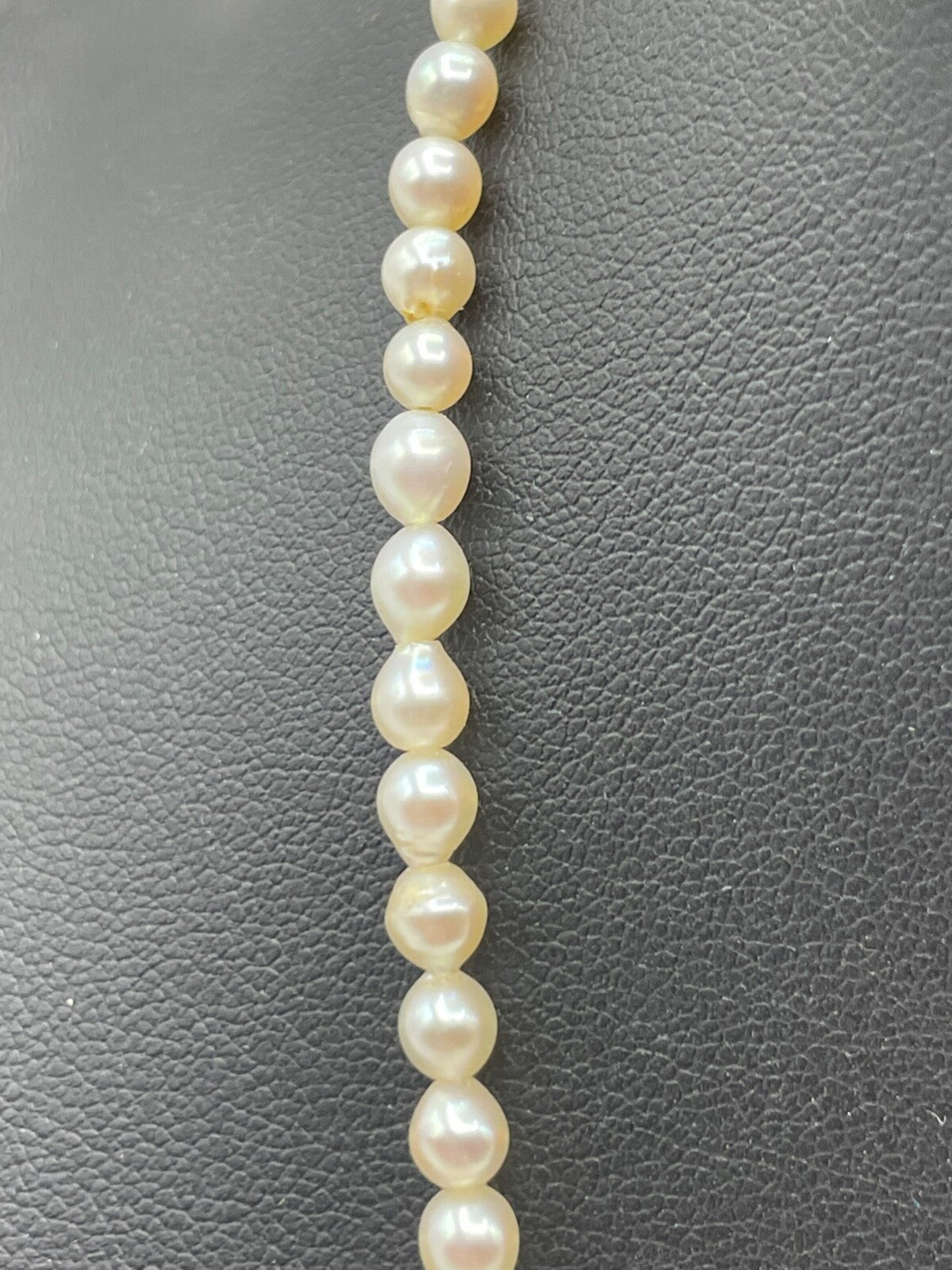 Antik Perlen Perlenkette + JKa 800 Silber Kastenschliesse L 45 cm sehr gepflegt2