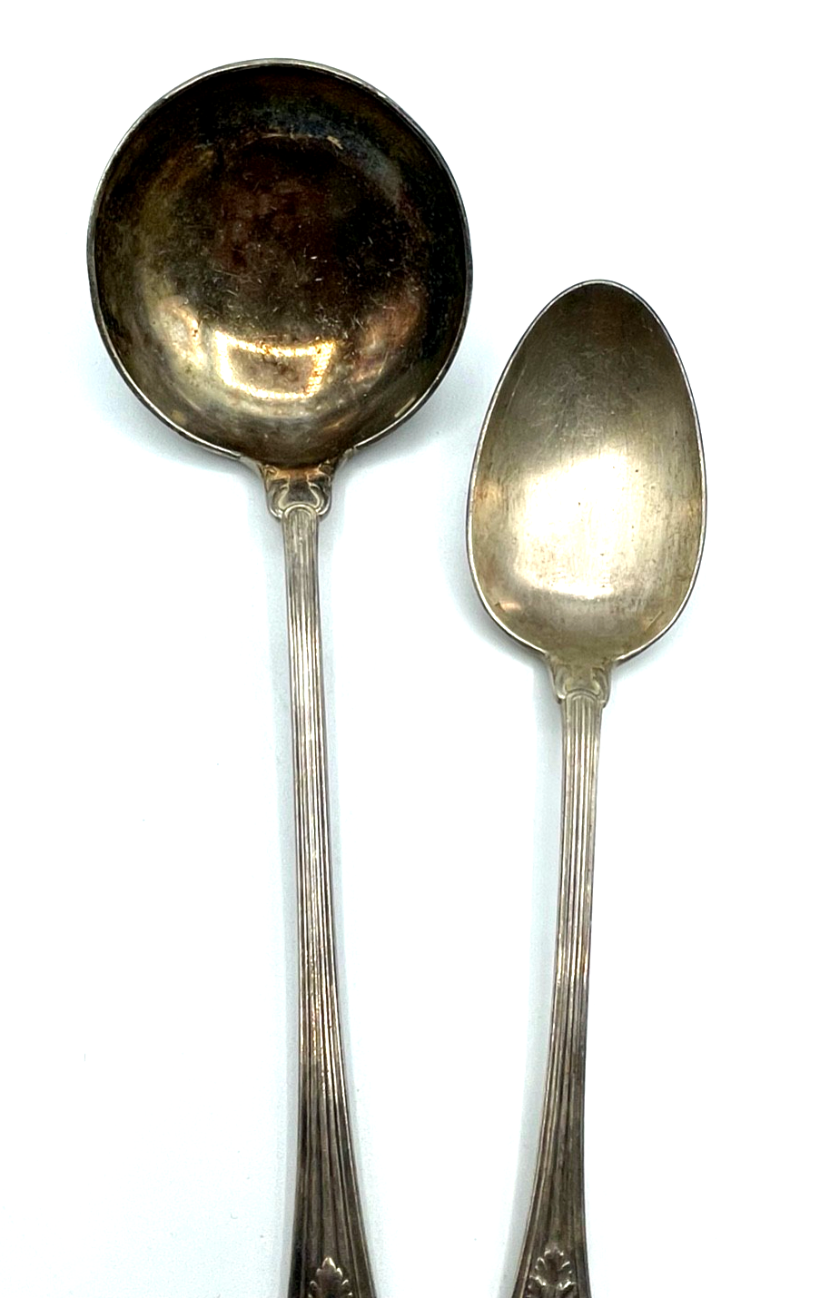 Antik Christofle Vorleger  Löffel + Kelle Muster Malmaison oder Trianon versilb.2