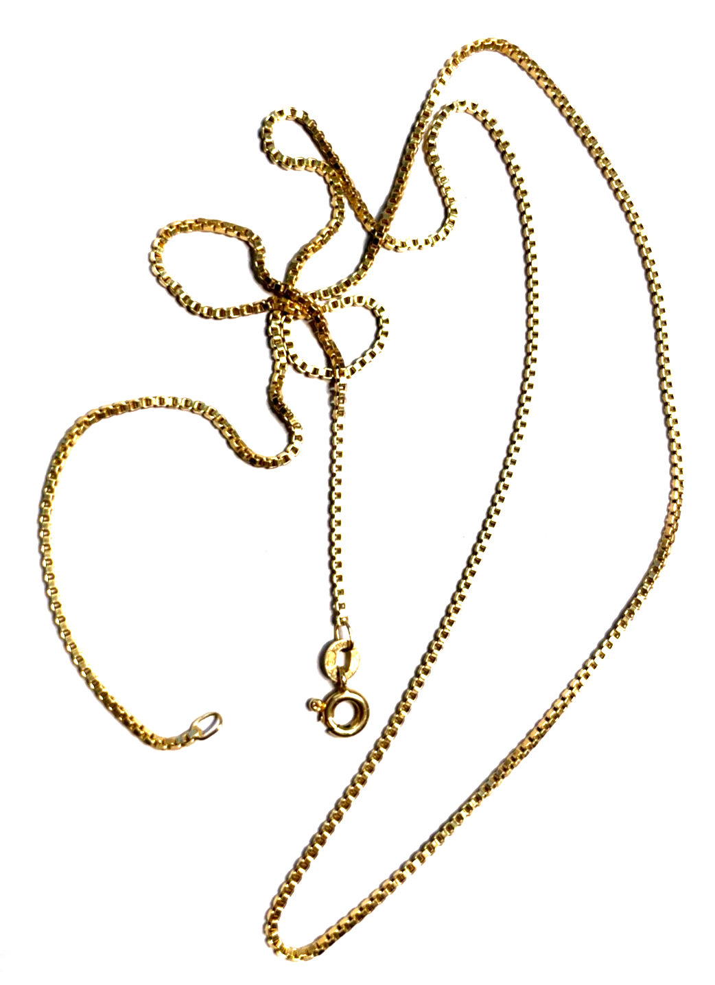 750 Gold 18 K Halskette Venezianer Kette Juwelier L 59 cm B 1 mm unisex gepflegt2