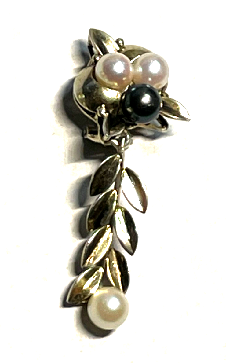 Stattlich elegante 925 Silber vergoldete Ohrringe Ohrclips Clips 8x Akoya Perle7
