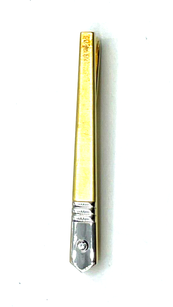 925 Silber teilvergoldet Krawattenklammer Krawattenhalter F. Scheuerle Juwelier3