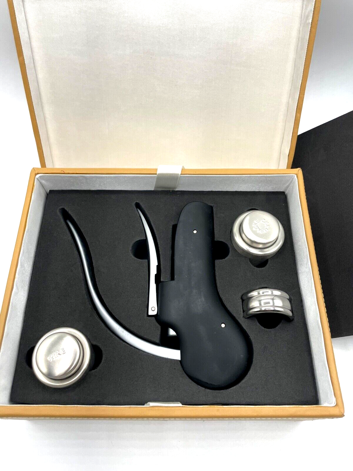 Neuwertiges mehrteiliges Korkenzieher Geschenkset original Geschenkbox s. Fotos6