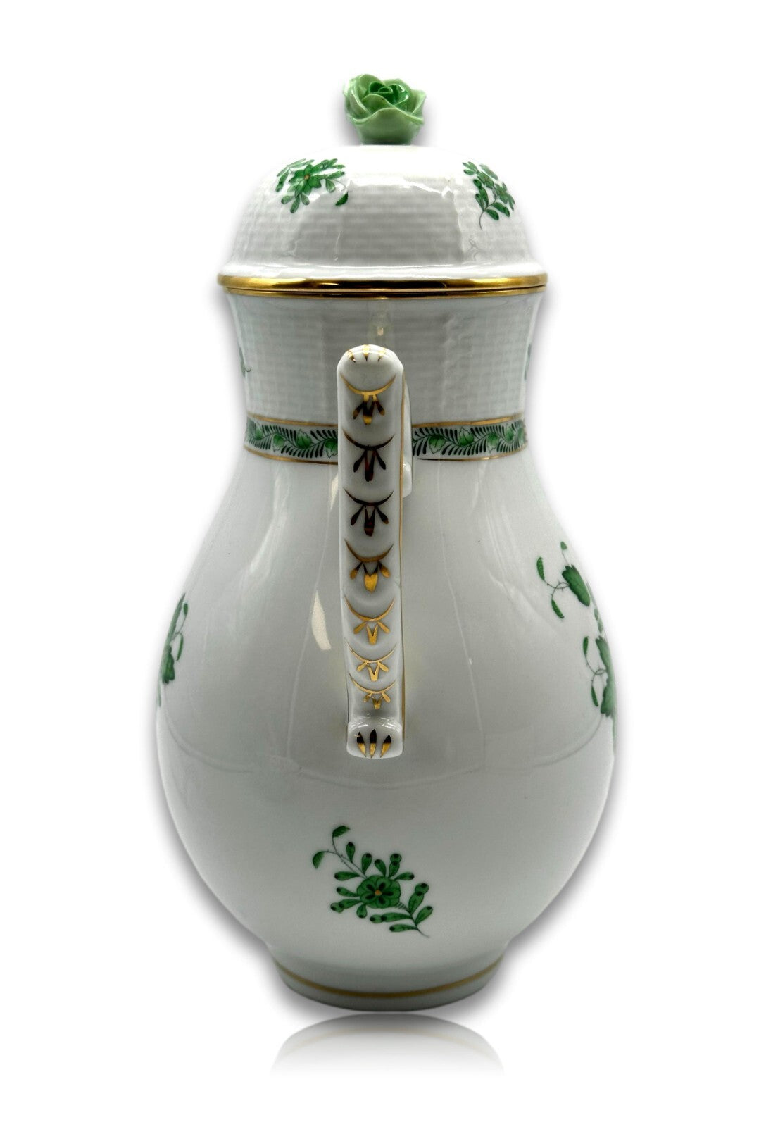 Herend 611 AV - Kaffeekanne Kanne - Porzellan - Apponyi Green Handbemalt4