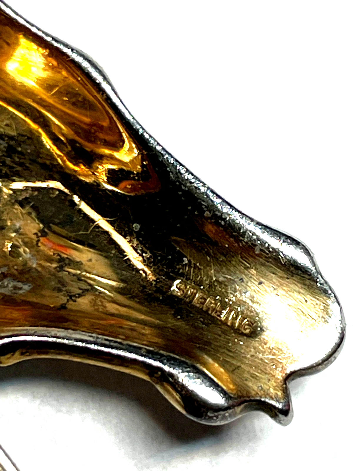 Vintage Trifari Jelly Belly Pferdekopf Brosche Sterling Alfred Philippe 194011