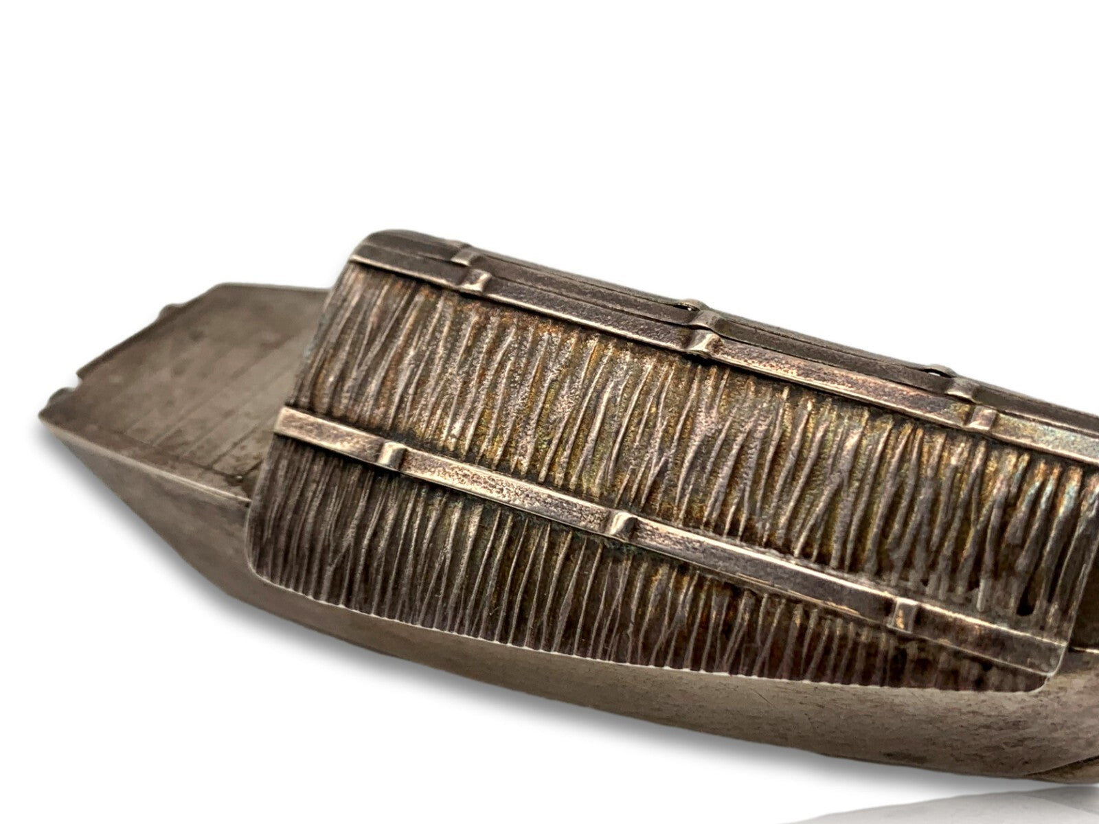 Miniatur Sampan Boot Gondel - 950er Sterling Silber - Salzstreuer - Handarbeit8