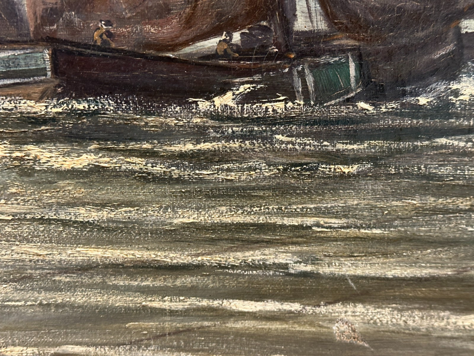 Niederländische Schule um 1900 – Fischerboote im Seegang - nach Hendrik W Mesdag10