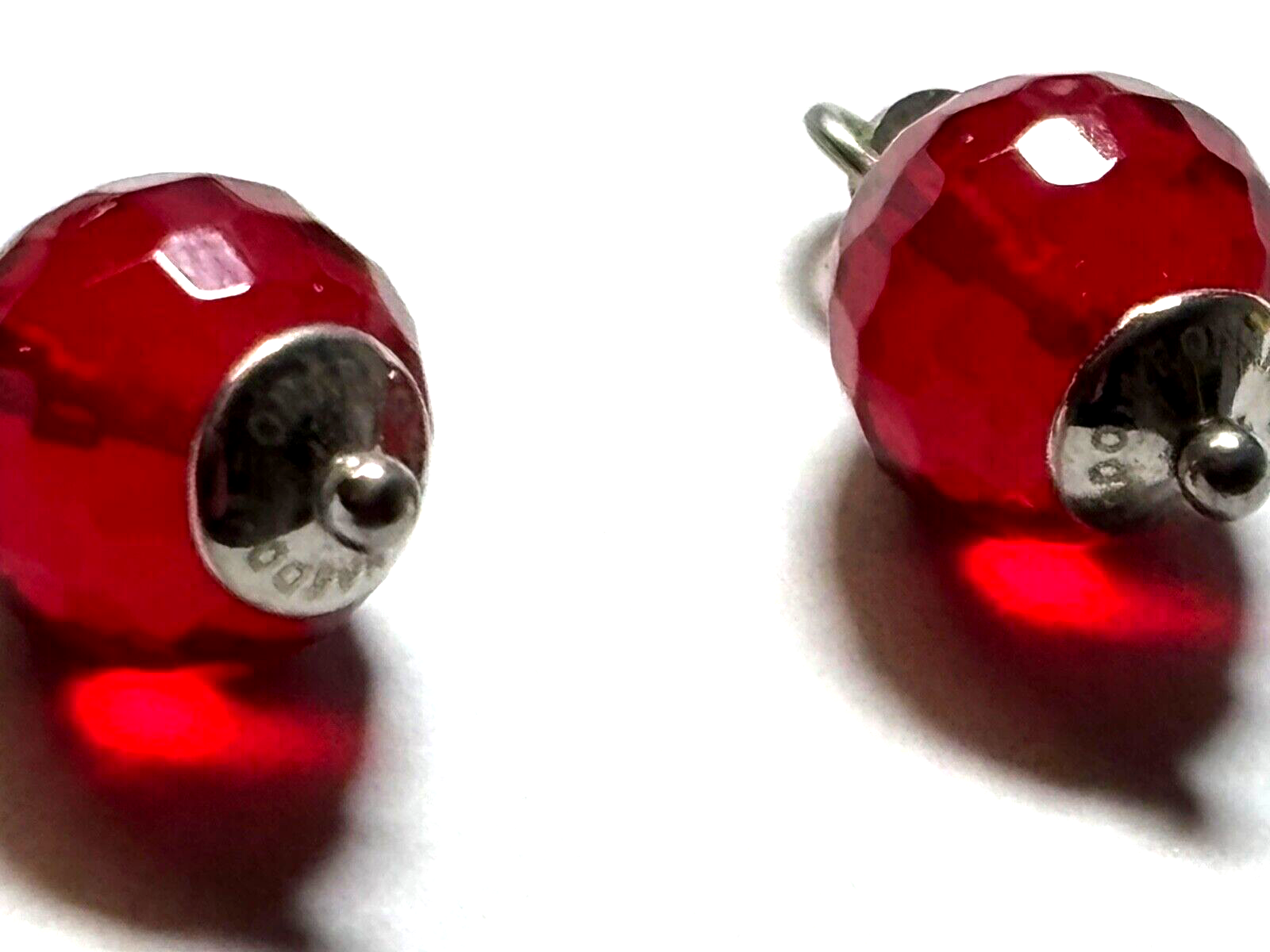 Leonardo Glas Edelstahl Einhänger Creolen Einhänger + Charm Anhänger neuwertig4