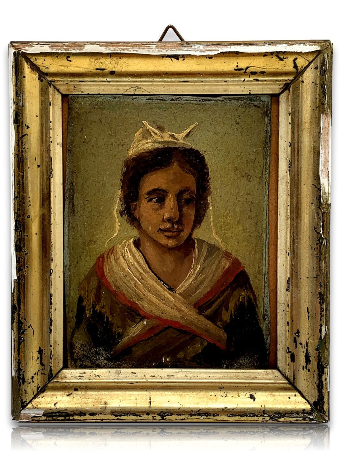 Jean Sixte V. CORNILLON 1811-1892 - Öl auf Platte - Frankreich Eyzagues Potrait0