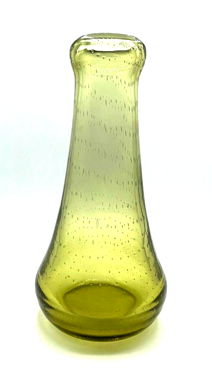 Antik WMF Perlora Glas Vase 30erJ - 40erJ schwer H 31,5 cm seltene Form + Farbe6