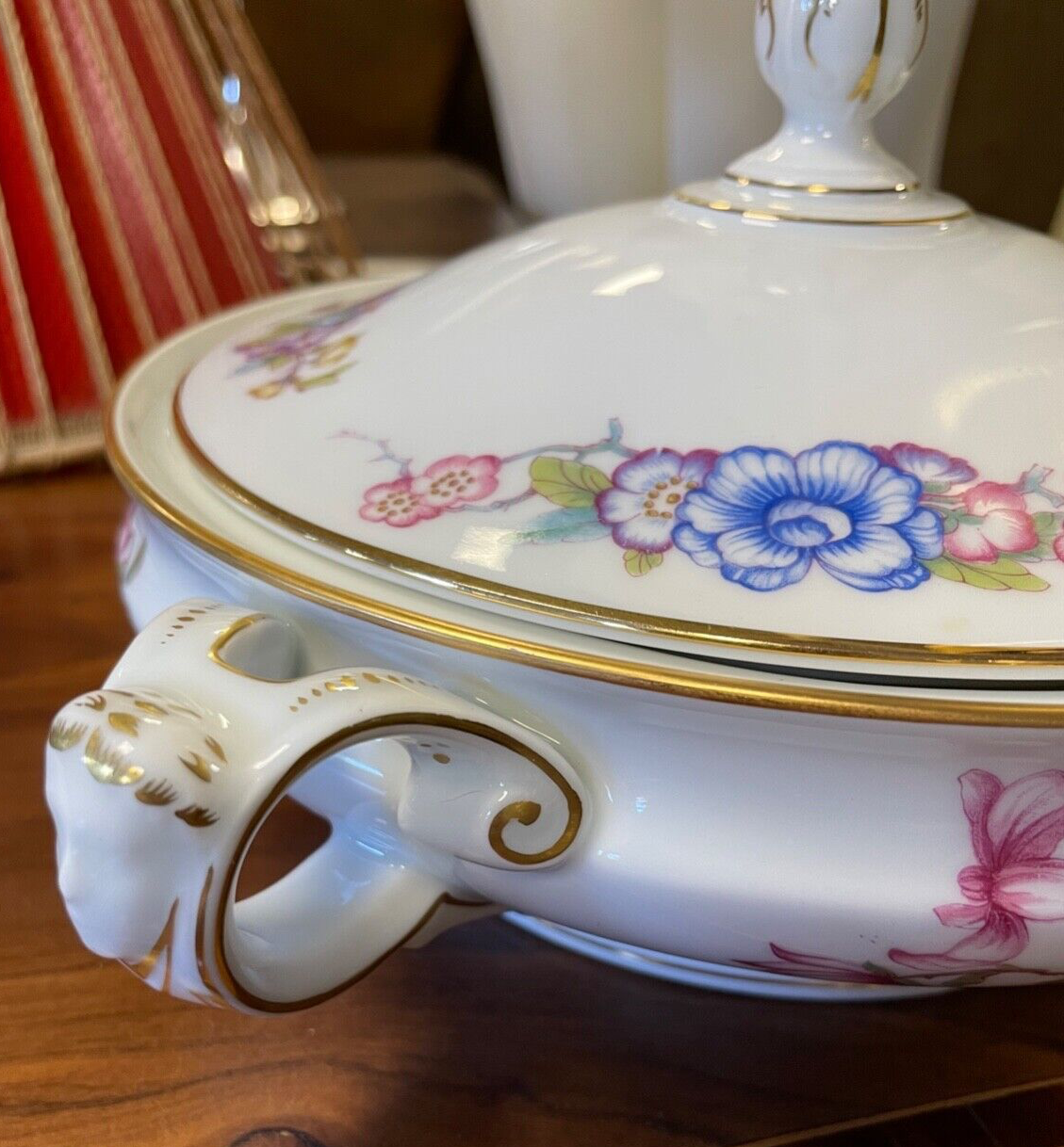 Seltene alte flache Rosenthal Porzellan Terrine um 1910 wie neu + sehr edel3