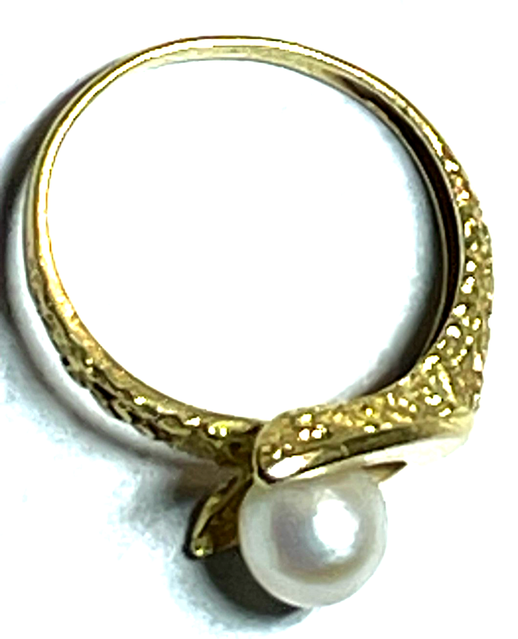Solider 750 Gold 18 K Ring 17,5 mm RG 55 Akoya Perle elegantes Design Juwelier7